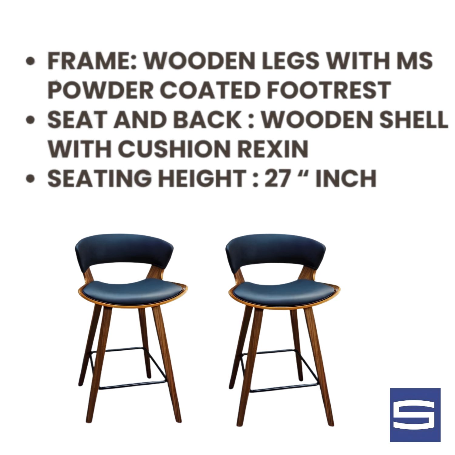 Cibo Bar Stool - Image 3