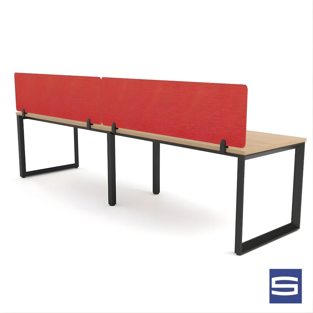 Mizo Workstations - (Loop Legs) 2-User Single-Sided Desk - Image 4