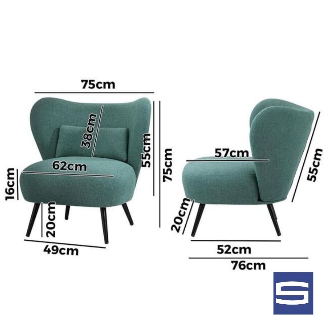 Larry Green Armchair - Image 5