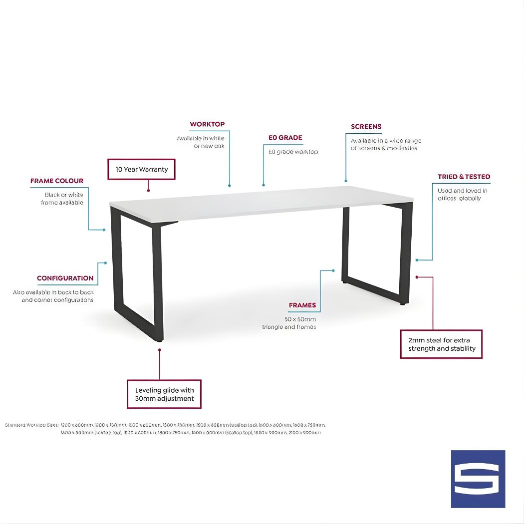 Venzo Workstation - User 90 Degree Workspace - Image 5