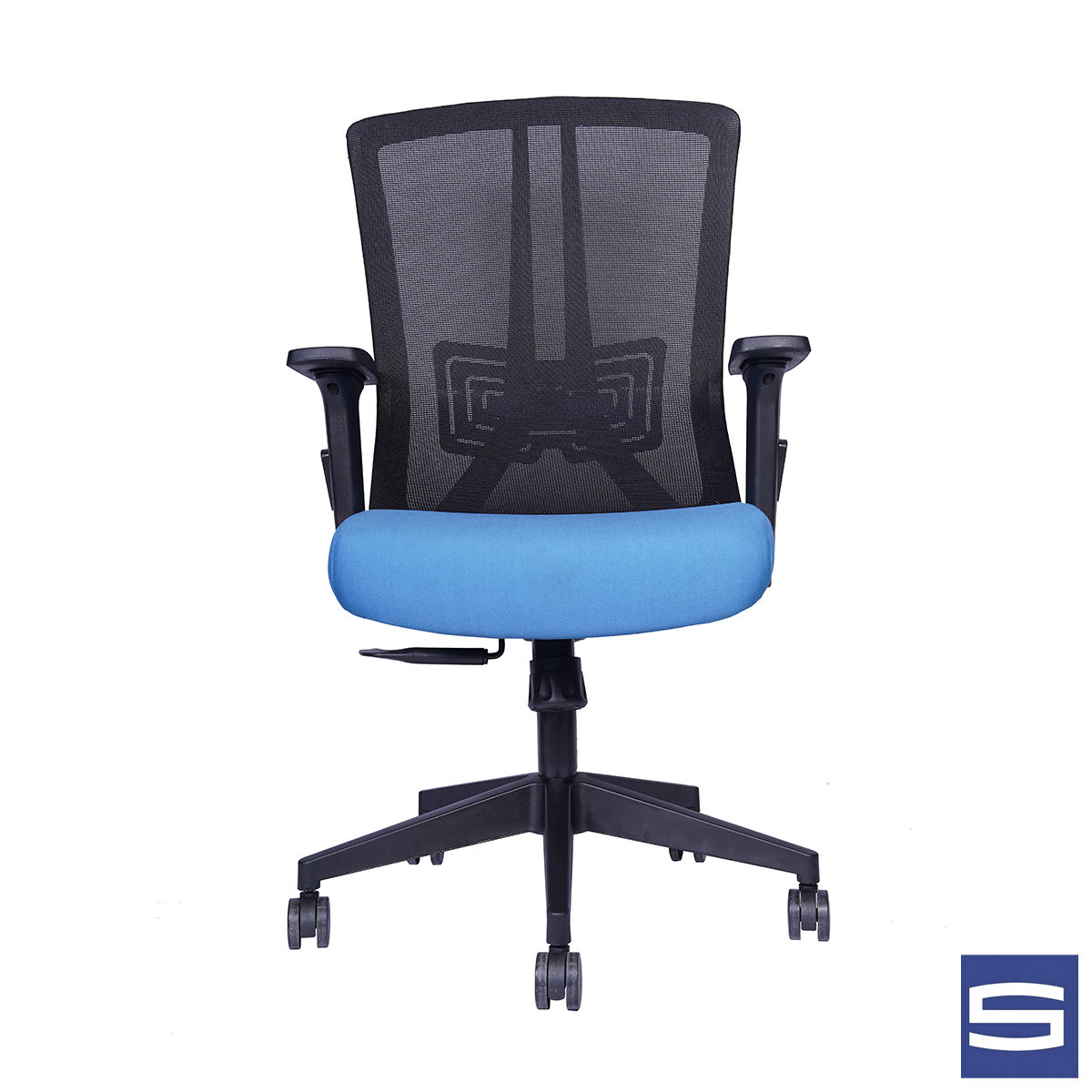 Serena Mid Back Chair-Blue - Image 2