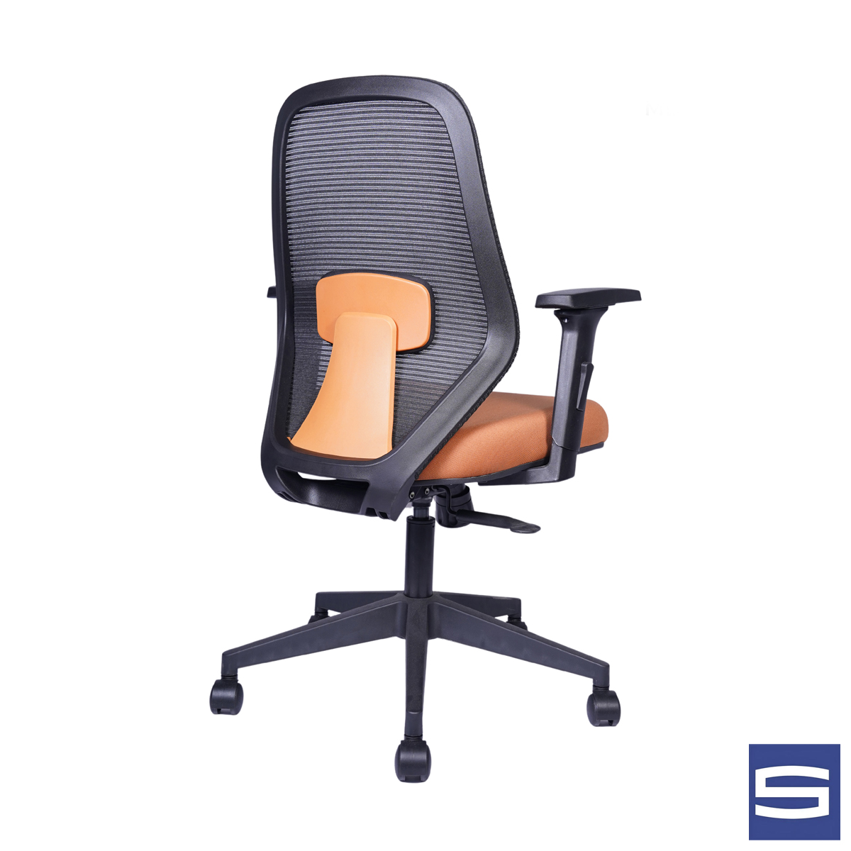 Valor Medium Back Chair-Orange - Image 4